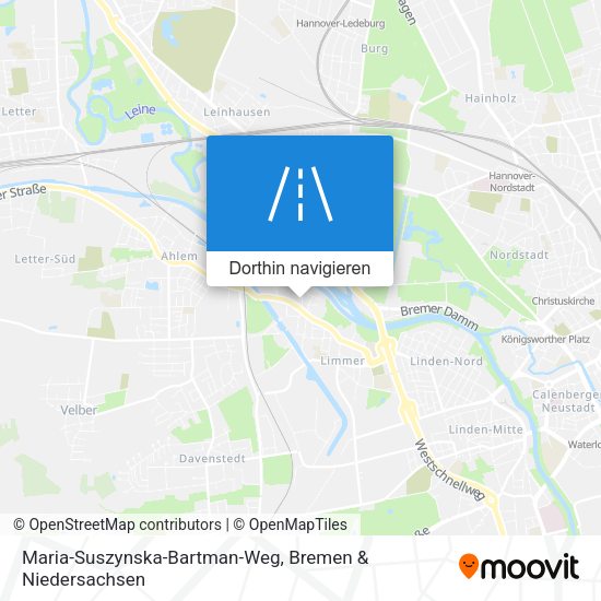 Maria-Suszynska-Bartman-Weg Karte