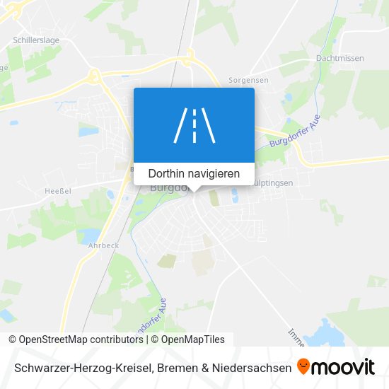 Schwarzer-Herzog-Kreisel Karte