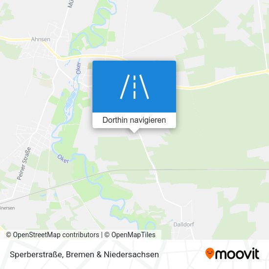Sperberstraße Karte