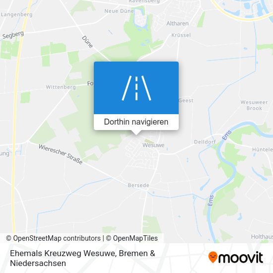 Ehemals Kreuzweg Wesuwe Karte