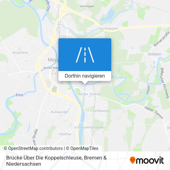 Brücke Über Die Koppelschleuse Karte