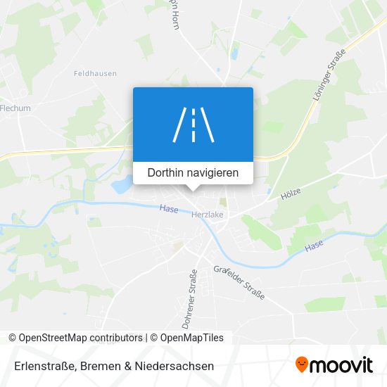Erlenstraße Karte