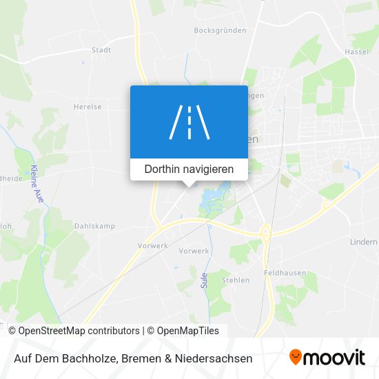 Auf Dem Bachholze Karte