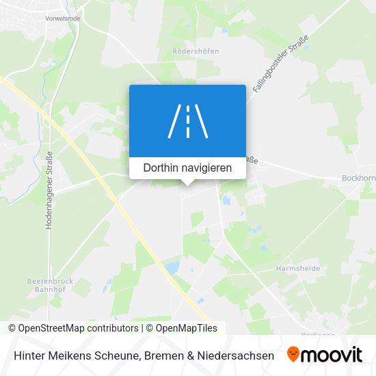 Hinter Meikens Scheune Karte