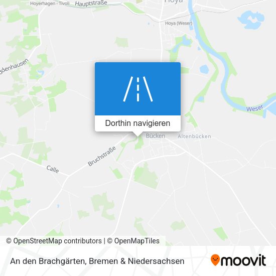 An den Brachgärten Karte
