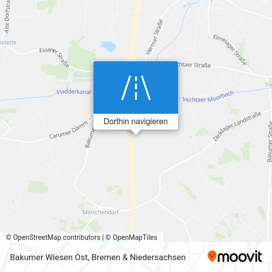 Bakumer Wiesen Ost Karte