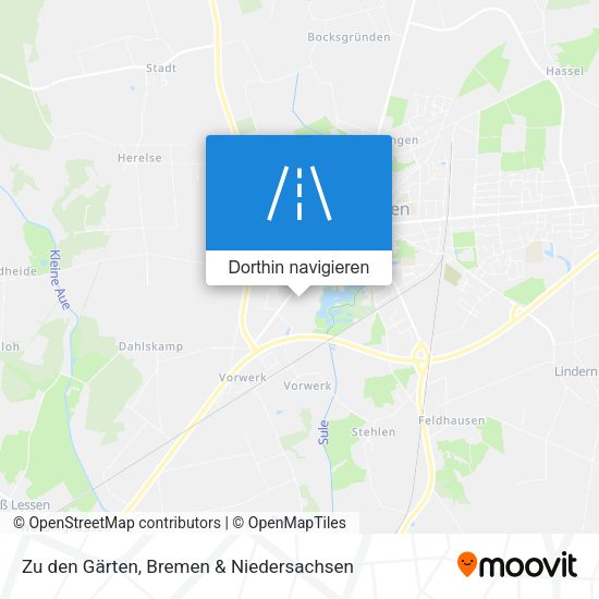 Zu den Gärten Karte