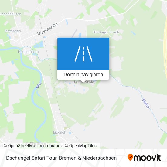 Dschungel Safari-Tour Karte