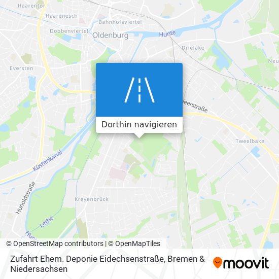 Zufahrt Ehem. Deponie Eidechsenstraße Karte