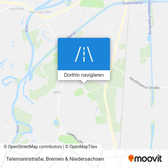 Telemannstraße Karte