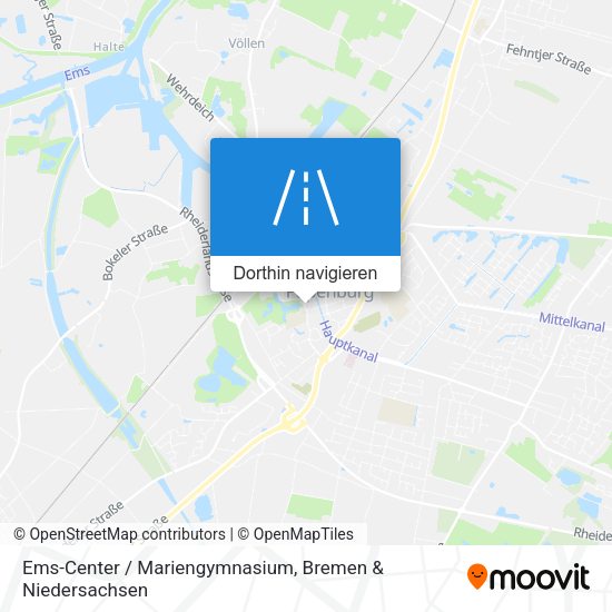 Ems-Center / Mariengymnasium Karte