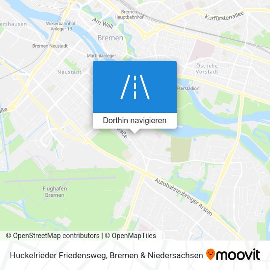 Huckelrieder Friedensweg Karte