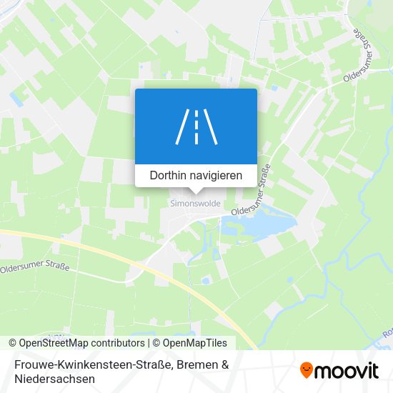 Frouwe-Kwinkensteen-Straße Karte