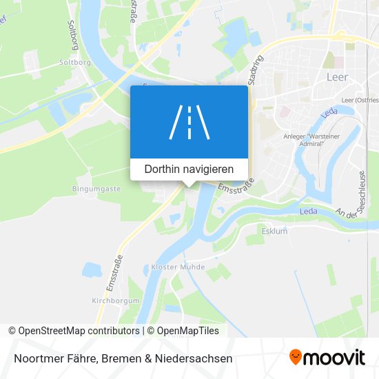 Noortmer Fähre Karte