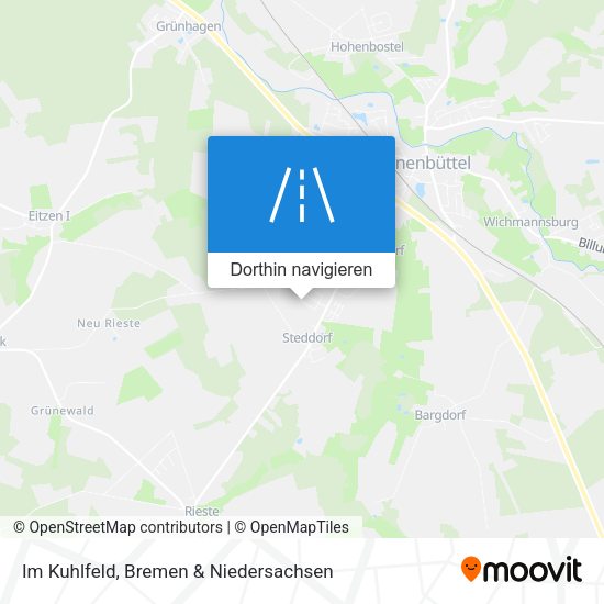 Im Kuhlfeld Karte