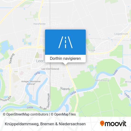 Knüppeldammweg Karte