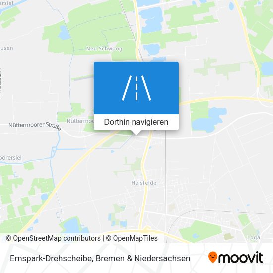 Emspark-Drehscheibe Karte