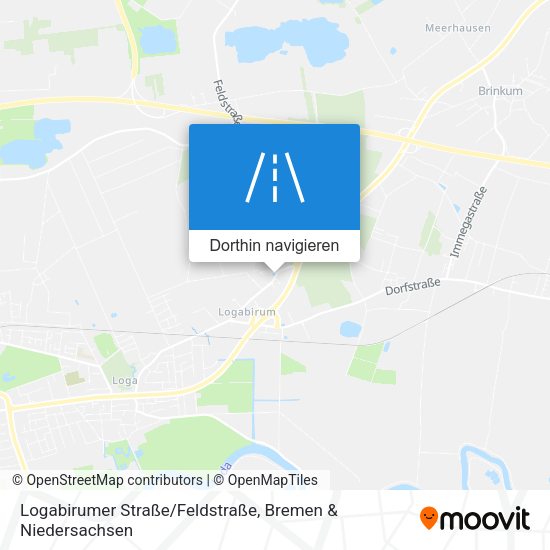 Logabirumer Straße/Feldstraße Karte