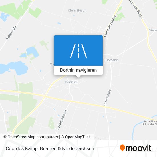 Coordes Kamp Karte