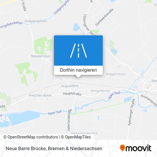Neue Barre Brücke Karte