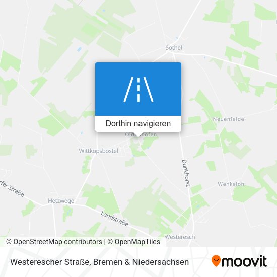 Westerescher Straße Karte