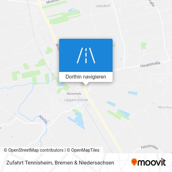 Zufahrt Tennisheim Karte