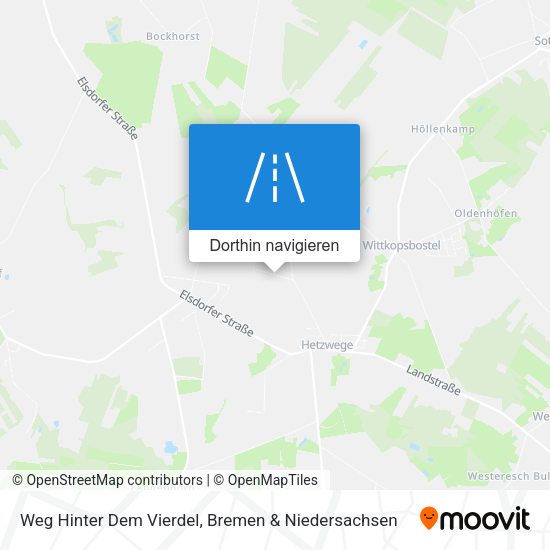 Weg Hinter Dem Vierdel Karte