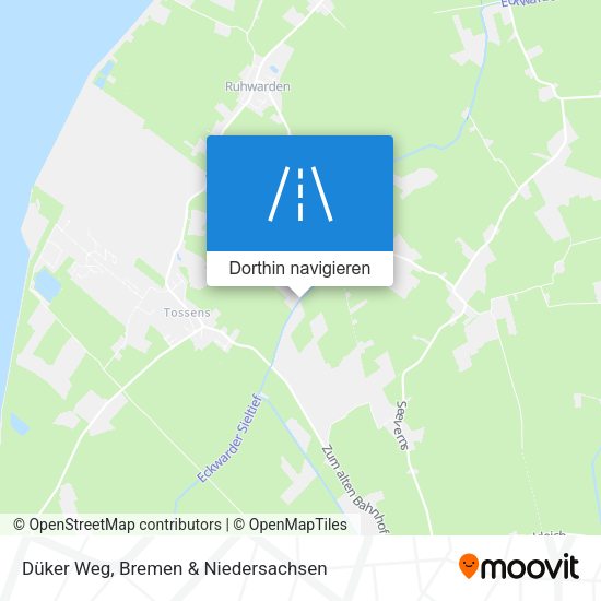 Düker Weg Karte