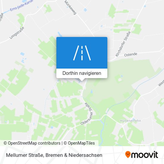 Mellumer Straße Karte