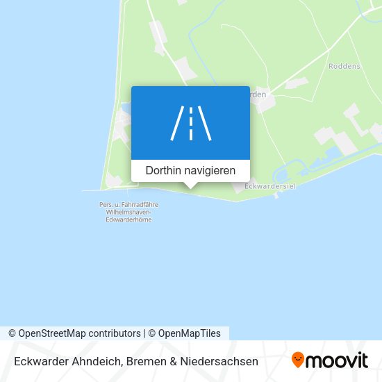 Eckwarder Ahndeich Karte