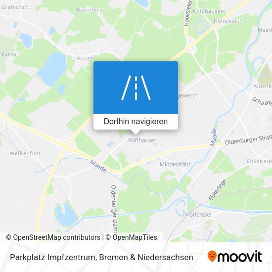 Parkplatz Impfzentrum Karte