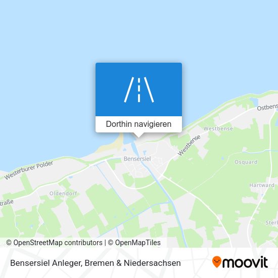 Bensersiel Anleger Karte