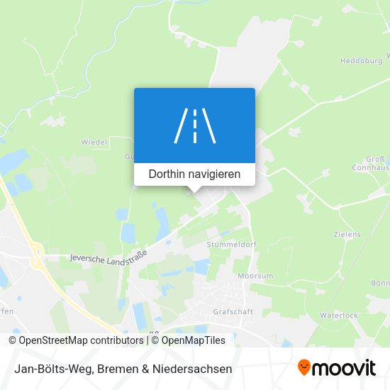Jan-Bölts-Weg Karte