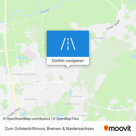 Zum Ochsentriftmoor Karte