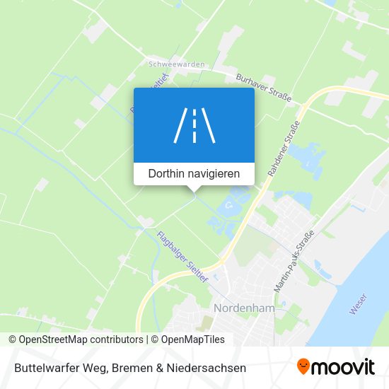Buttelwarfer Weg Karte