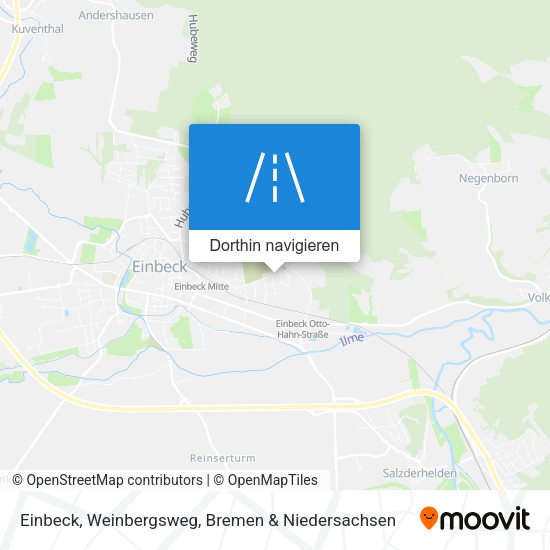 Einbeck, Weinbergsweg Karte