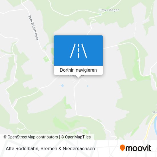 Alte Rodelbahn Karte
