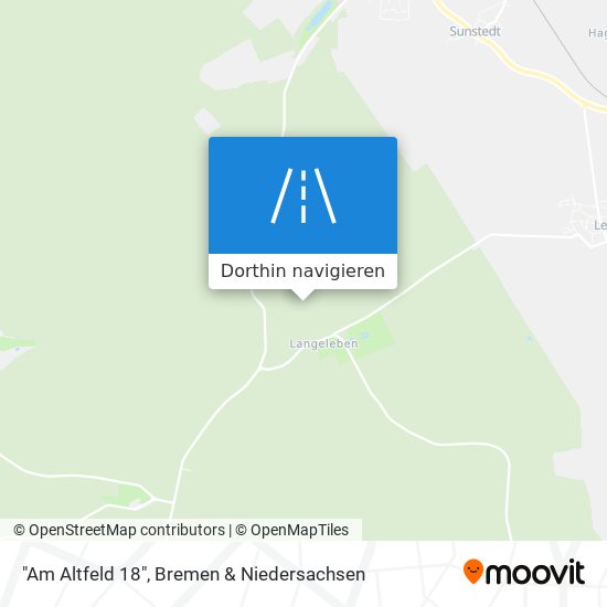 "Am Altfeld 18" Karte
