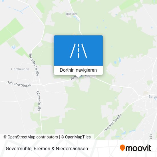 Gevermühle Karte