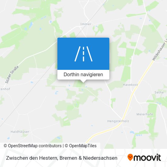 Zwischen den Hestern Karte