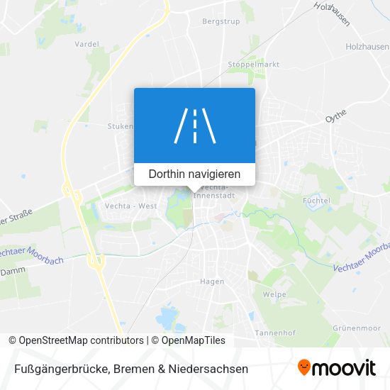 Fußgängerbrücke Karte