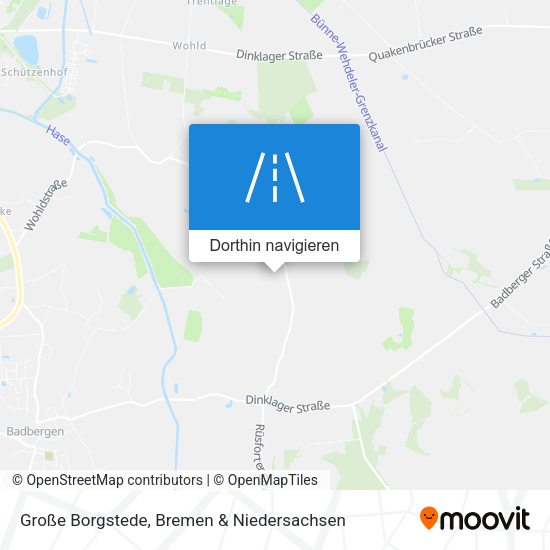 Große Borgstede Karte