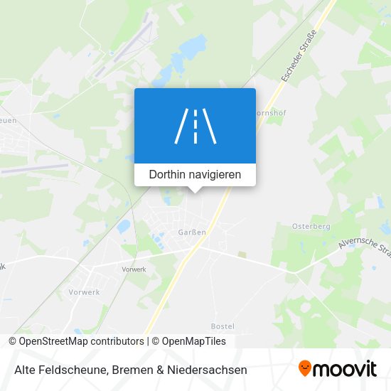 Alte Feldscheune Karte