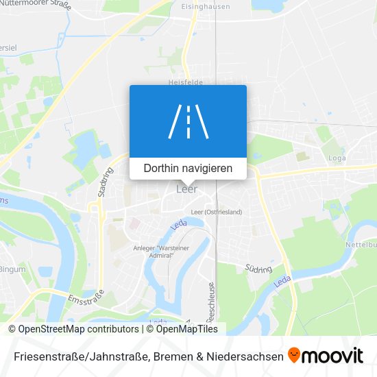Friesenstraße/Jahnstraße Karte