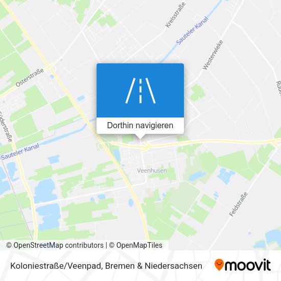 Koloniestraße/Veenpad Karte