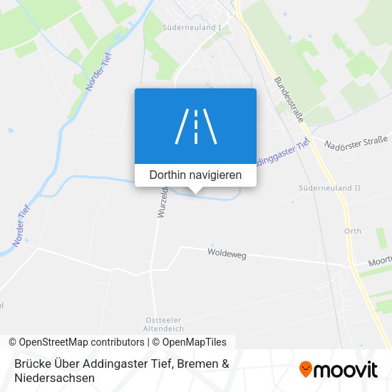 Brücke Über Addingaster Tief Karte