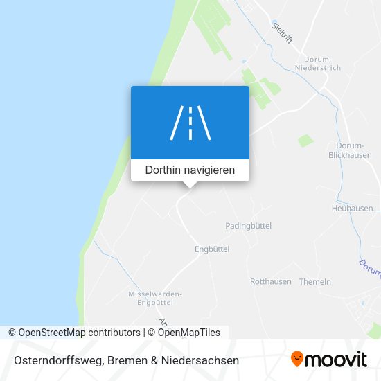 Osterndorffsweg Karte