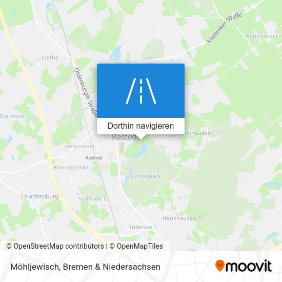 Möhljewisch Karte