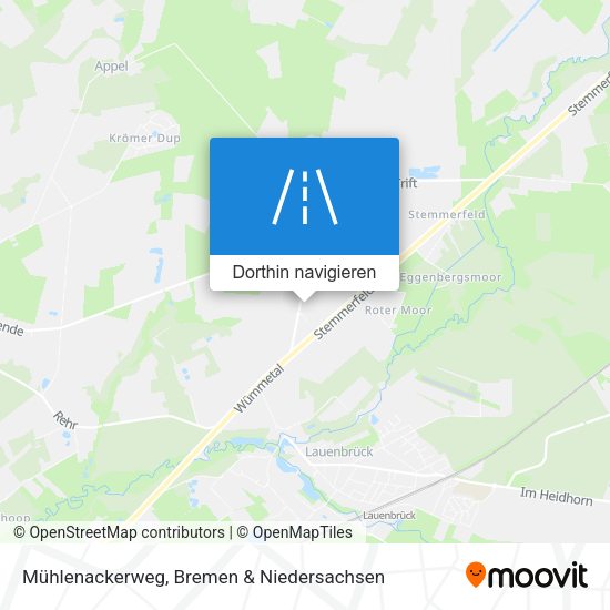 Mühlenackerweg Karte