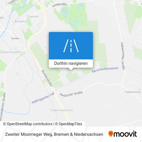 Zweiter Moorrieger Weg Karte
